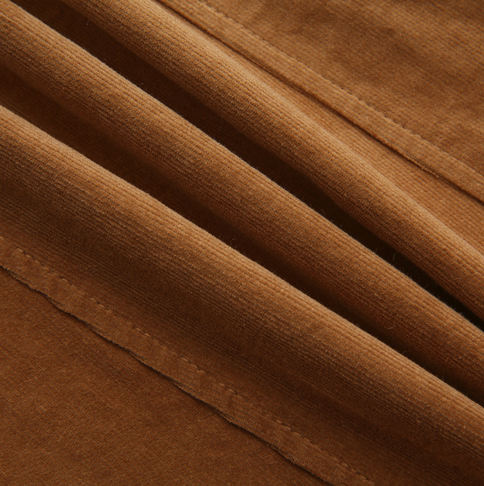 Corduroy Panel Midi Skirt