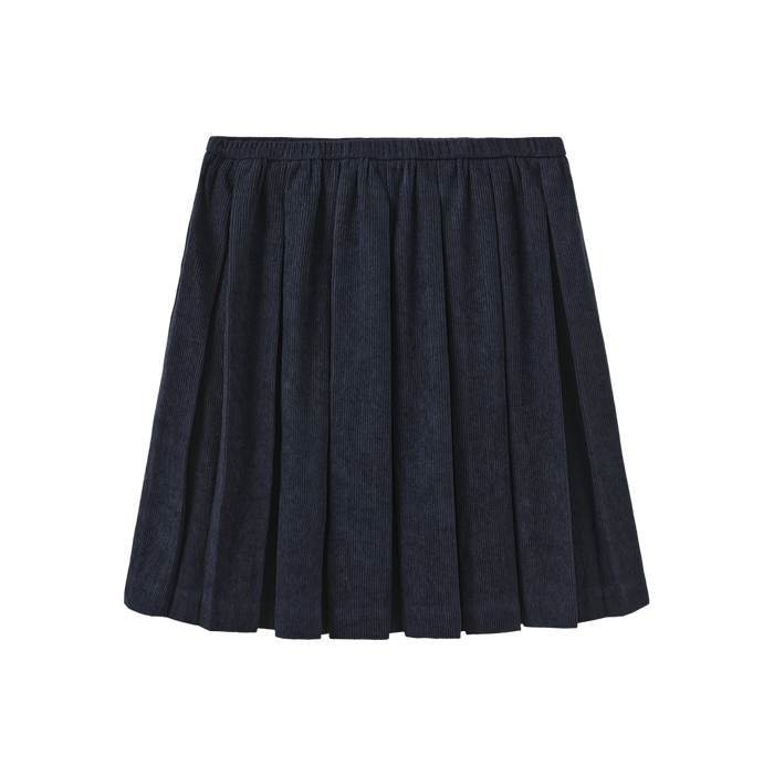 Corduroy Pleated Pull On Skirt