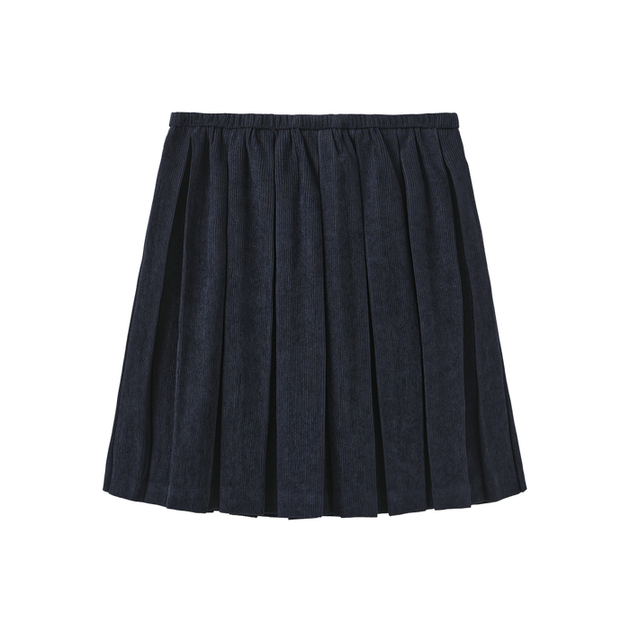 Corduroy Pleated Pull On Skirt