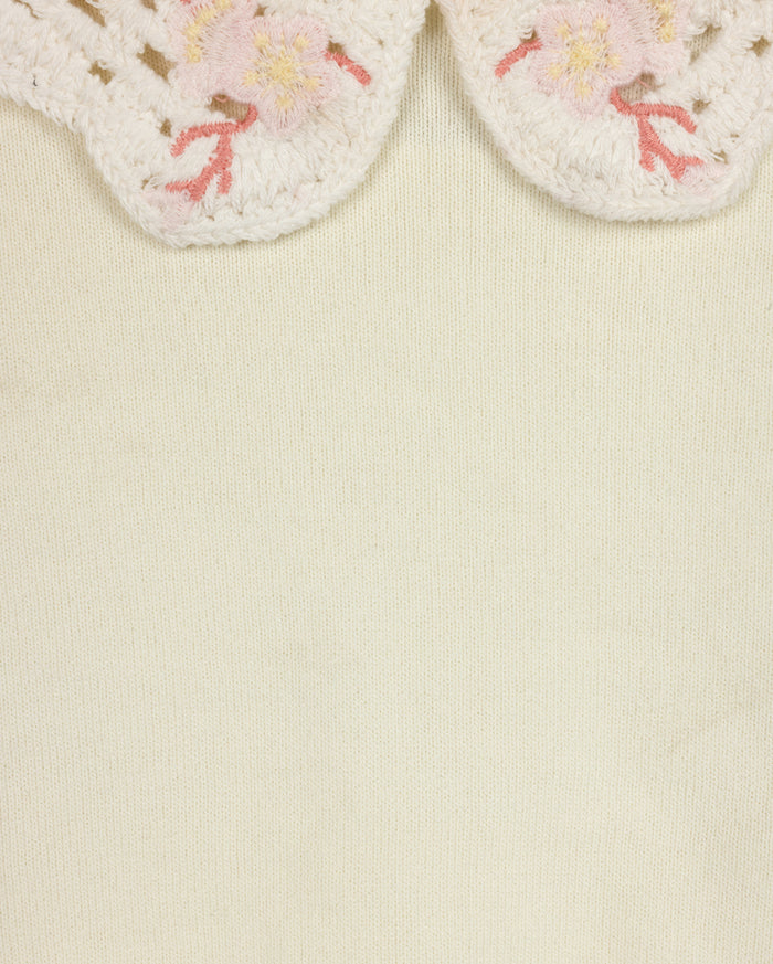 Crochet Collared Sweater And Jumper