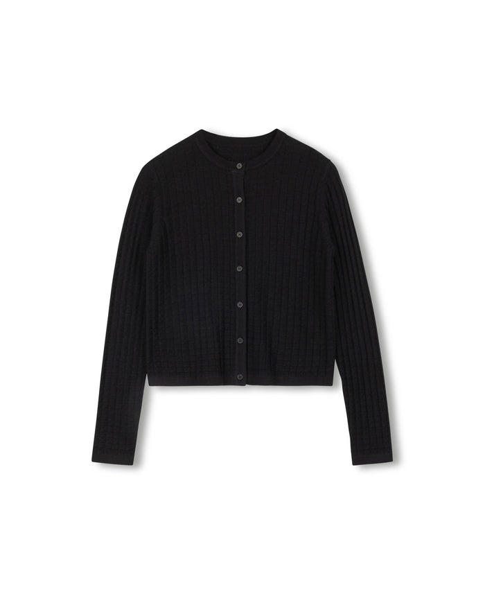 Delray Textured Knit Cardgian - Junees