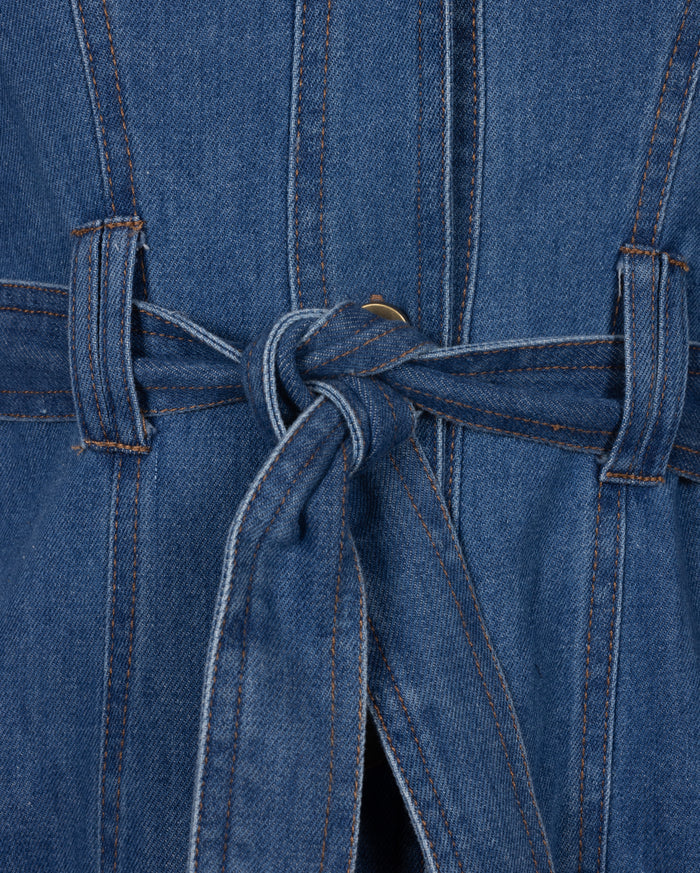 Denim Detailed Jumper - Junees