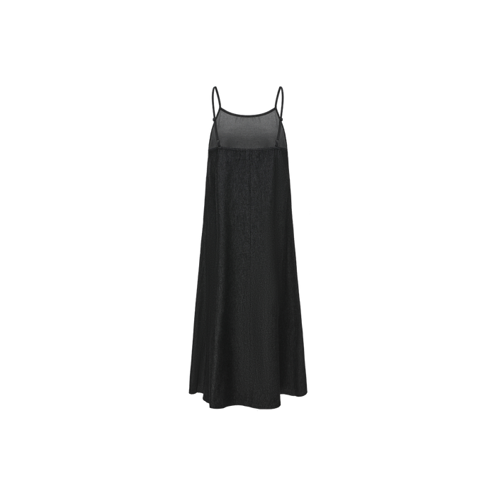 Denim Midi Thin Strap Slip Dress