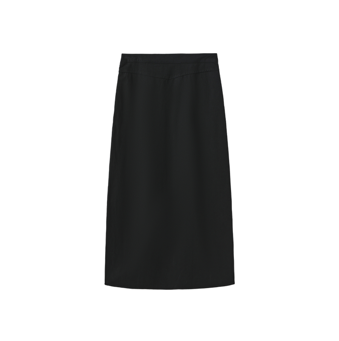 Denim Side Zip Maxi Skirt - Junees