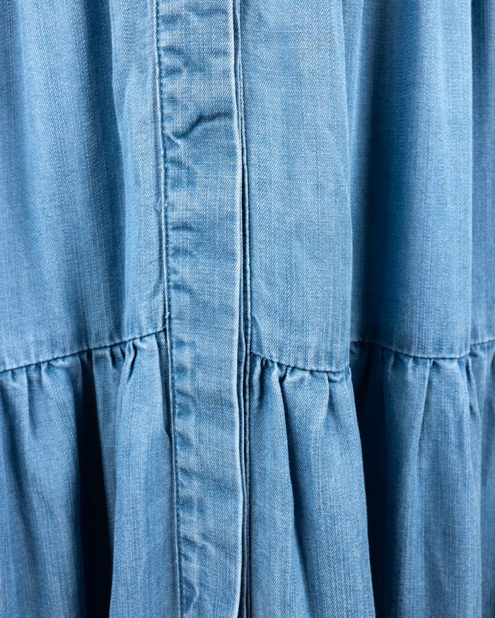 Denim Tiered Dress - Junees