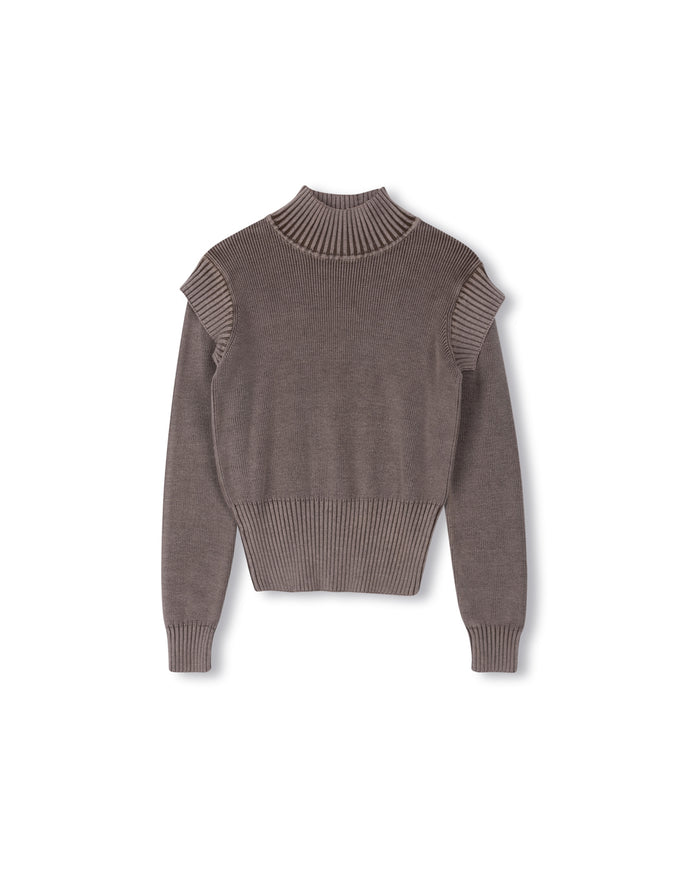 Denim Wash Knit Top - Junees