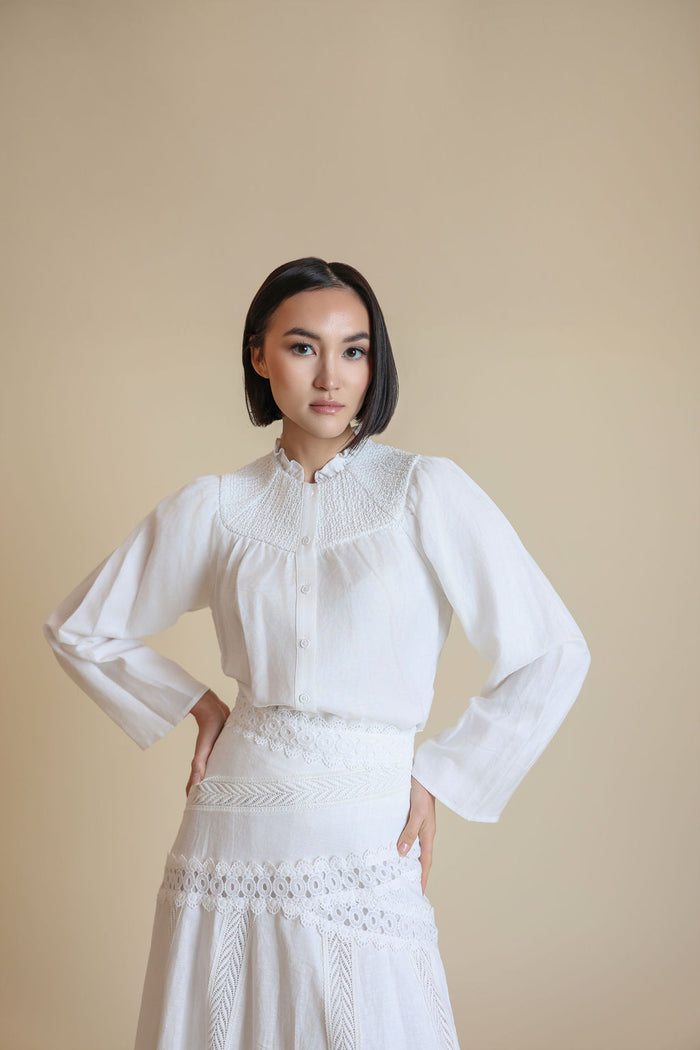 Detailed Button Down Top - Junees