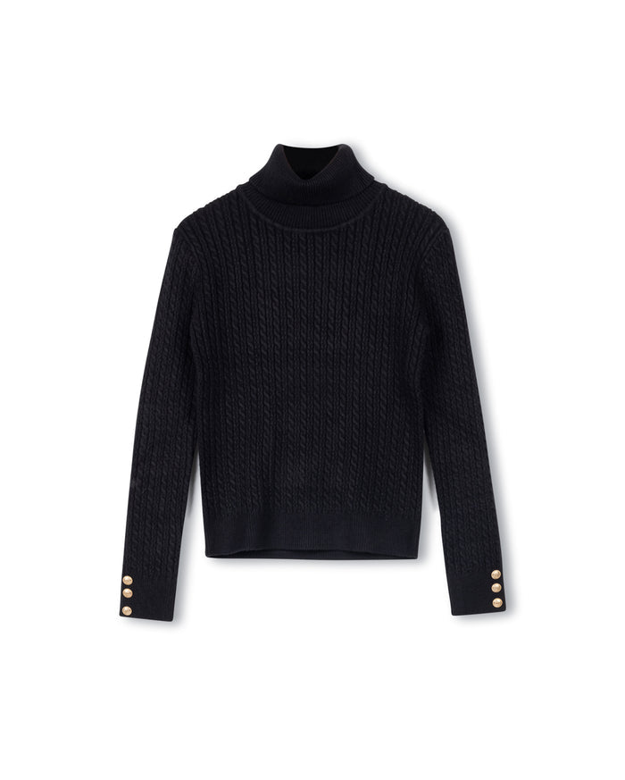 Diamond Knit Turtleneck - Junees
