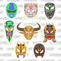 ¡Donde Los Mejores Luchan! Masked Luchador Sticker Pack