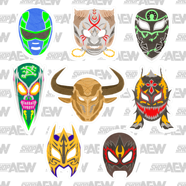 ¡Donde Los Mejores Luchan! Masked Luchador Sticker Pack
