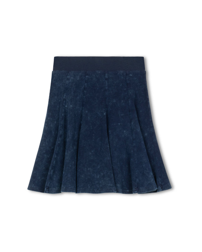 Elastic Waist Panel Knee Skirt - Junees