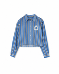 Embroidered Striped Blouse
