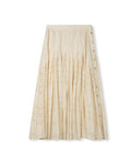 Eyelet Pleated Skirt - Junees