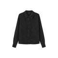 Fade Button Down Denim Blouse