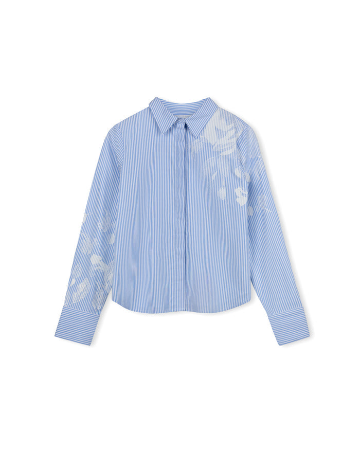 Faded Print Blouse