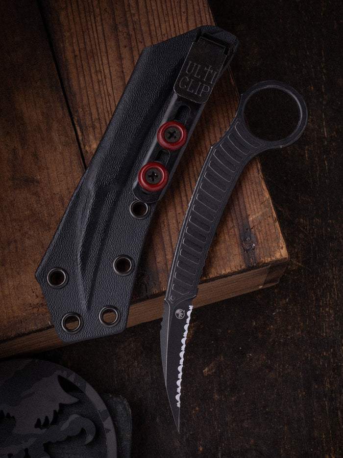 Feather Signature Series S/E Distressed Black Full Serrated Flag (215-3DBKS-FLAG)