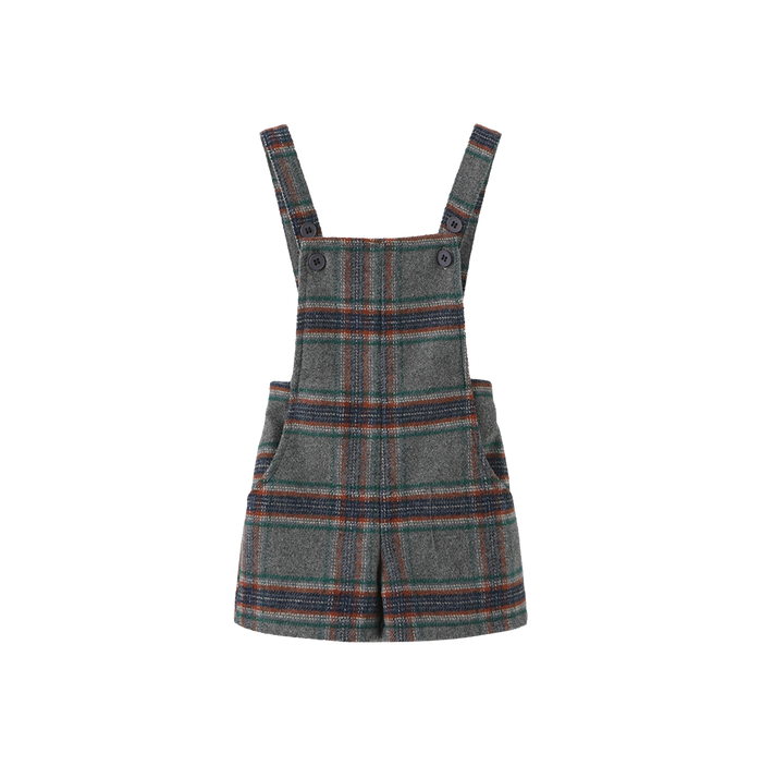 Fink Plaid Overalls