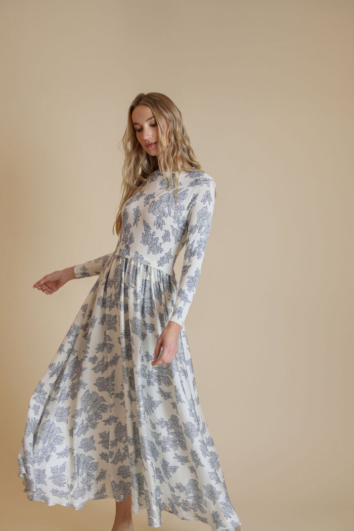 Floral Flowy Dress - Junees