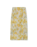 Floral Organza Straight Skirt - Junees