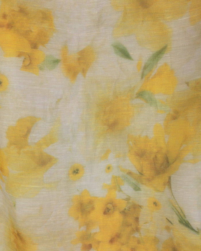 Floral Organza Straight Skirt - Junees