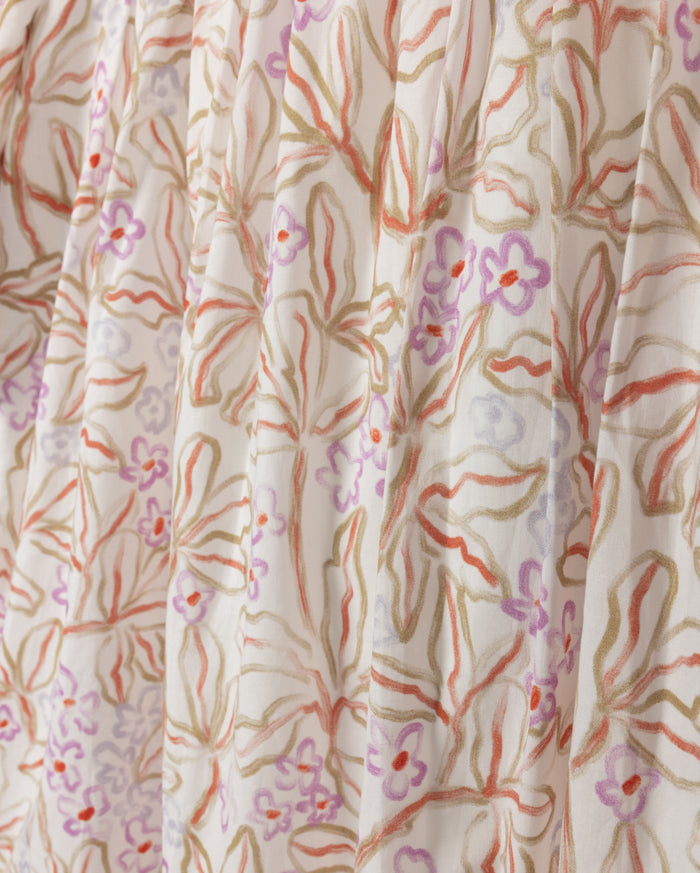 Floral Painted Babydoll Dress - Junees