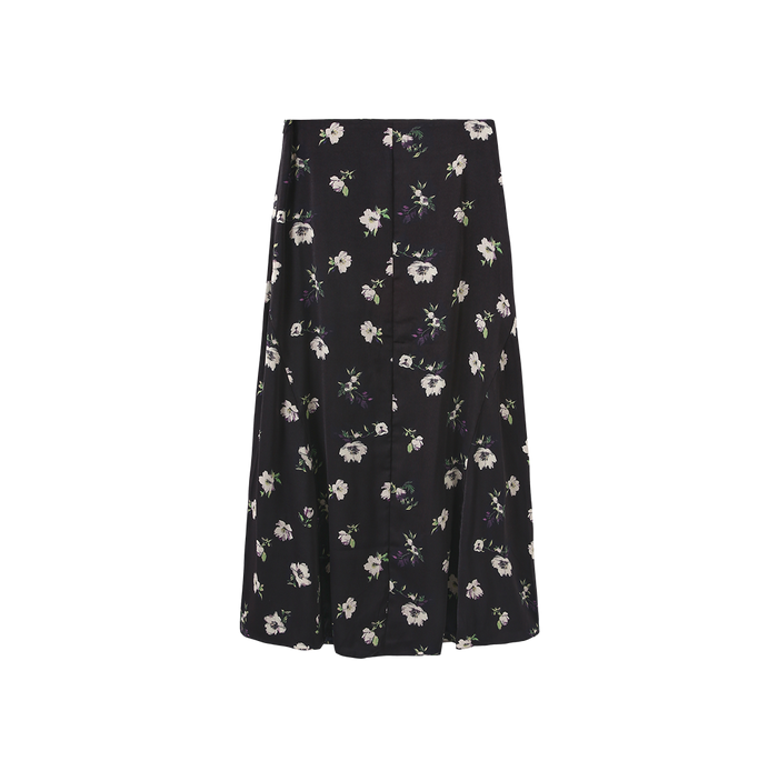 Floral Zipper Aline Slip Skirt