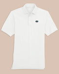 The front view of the Florida Gators Ryder Polo Shirt by Southern Tide - Classic White