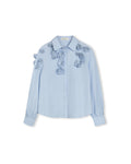 Flower Embellished Blouse - Junees