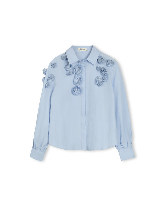 Flower Embellished Blouse - Junees