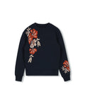 Flower Embroidered Sweatshirt - Junees