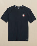 The front view of the Southern Tide FSU Seminoles brrr°®-illiant Performance T-Shirt by Southern Tide - Caviar Black