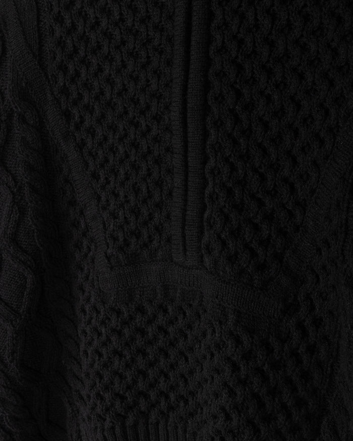 Funnel Neck Crop Sweater - Junees