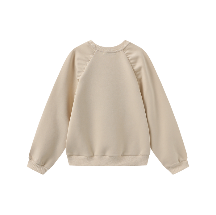 Gathered Shoulder Seam Sweatshirt