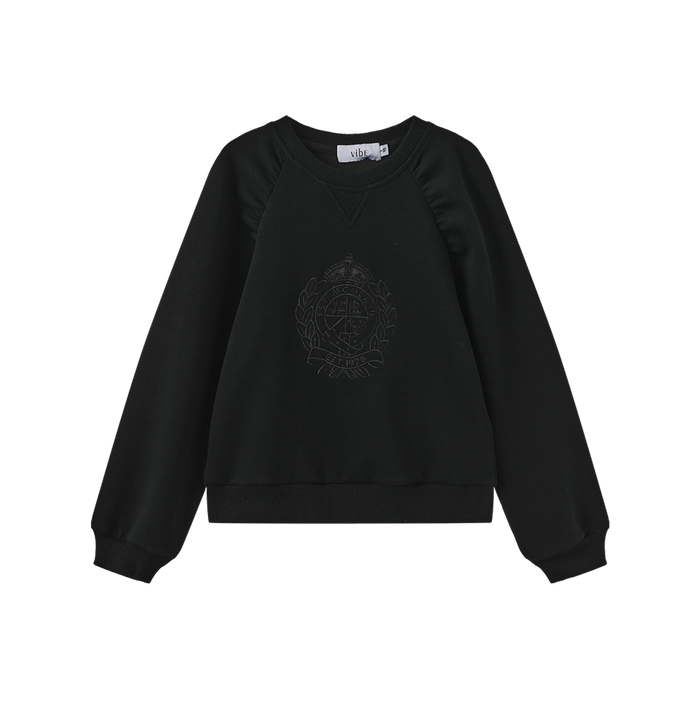 Gathered Shoulder Seam Sweatshirt