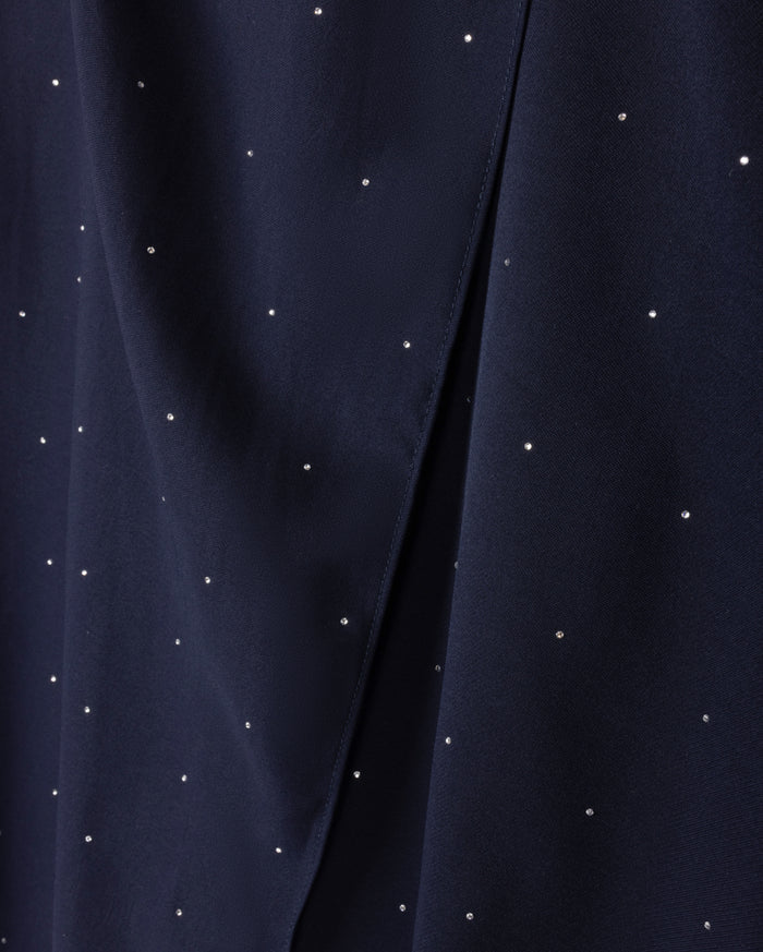 Gem Detailed Back Tie Blouse - Junees
