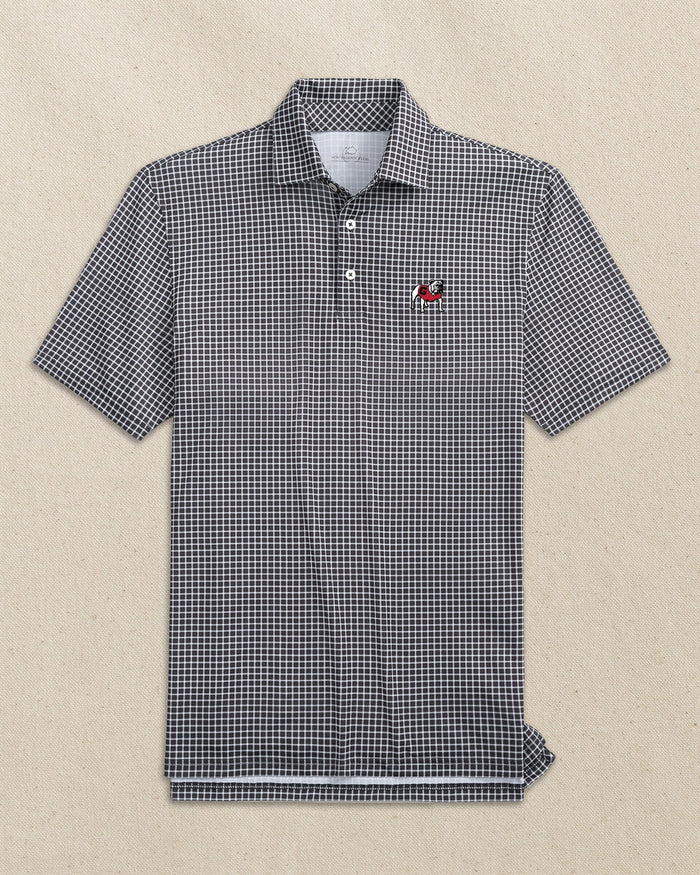 Georgia Bulldogs Driver Dunes Edge Plaid Polo C_Polo Shirts Southern Tide