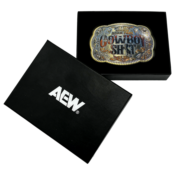 Hangman Adam Page 5"x3" Cowboy Shit Belt Buckle