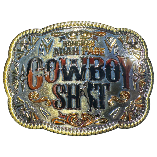 Hangman Adam Page 5"x3" Cowboy Shit Belt Buckle Product Image 2