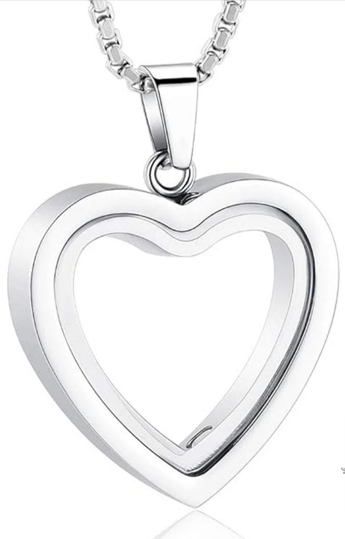 Heart-Shaped Cremation Pendant