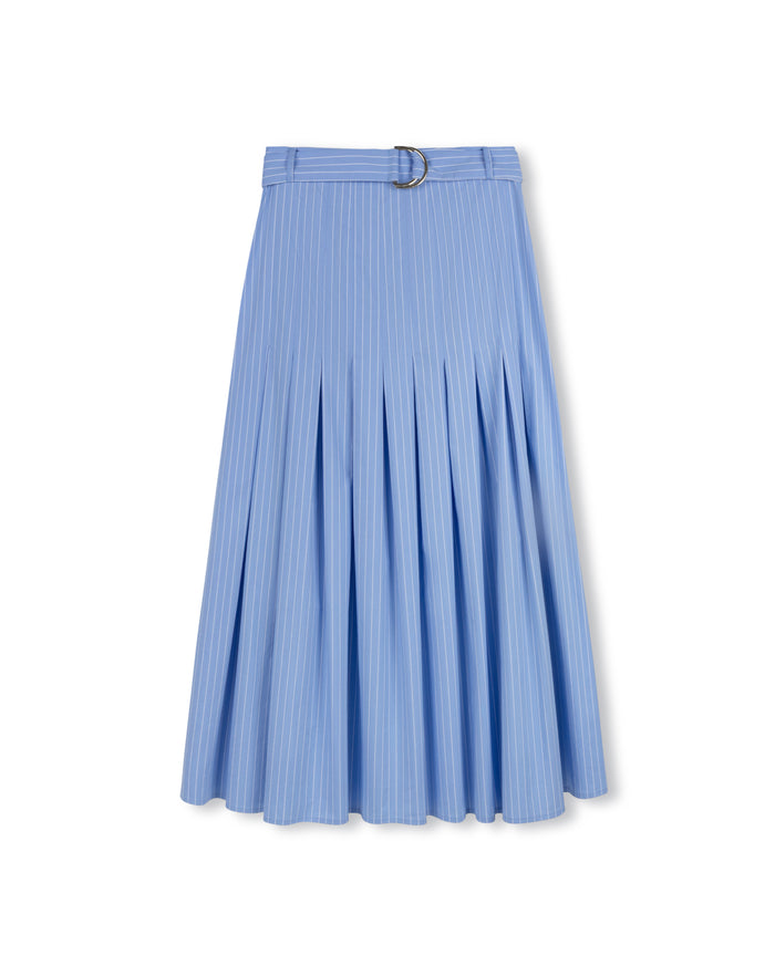 Hill Striped Belted Skirt