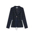 Houndstooth Knit Blazer