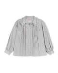 Jade - Cherry Printed Scalloped Collar Blouse - Junees