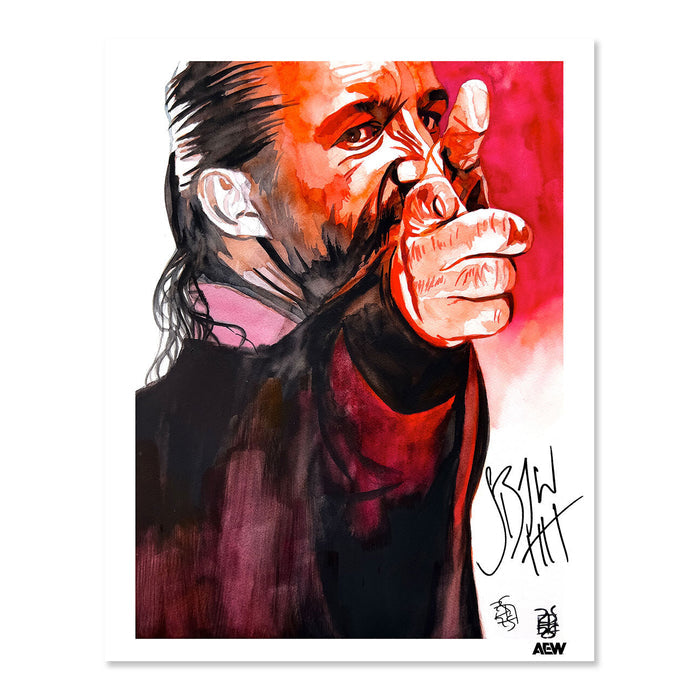 Jay White - Autographed Limited Edition 11" x 14" Rob Schamberger Art Print