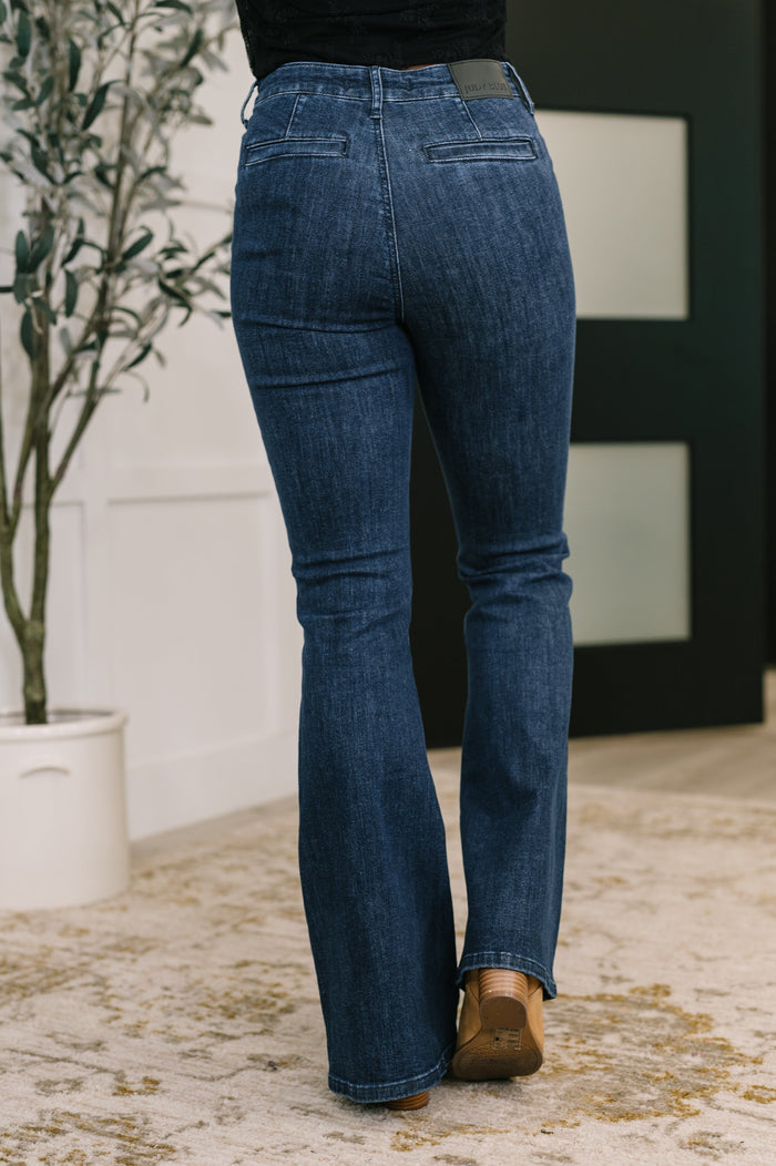 Judy Blue Jada High Waist Flare with Patch Pockets