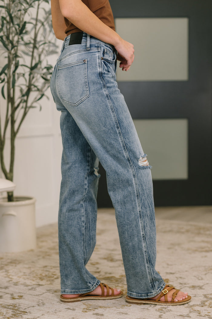 Judy Blue Kayla High Waist Rigid Magic Slim Straight