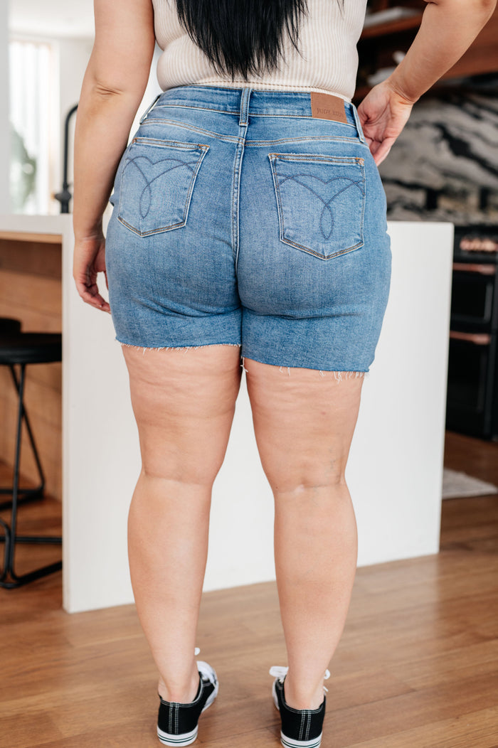 Judy Blue Willa High Rise Cutoff Shorts