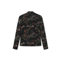 Kendal Mesh Floral Printed Turtleneck