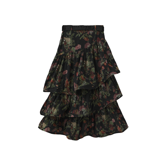 Kendal Tiered Bottom Skirt
