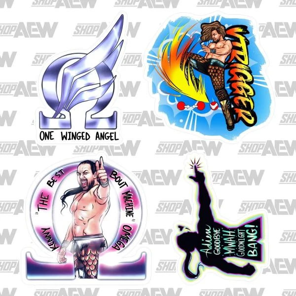 Kenny Omega - Laptop Sticker 4-Pack