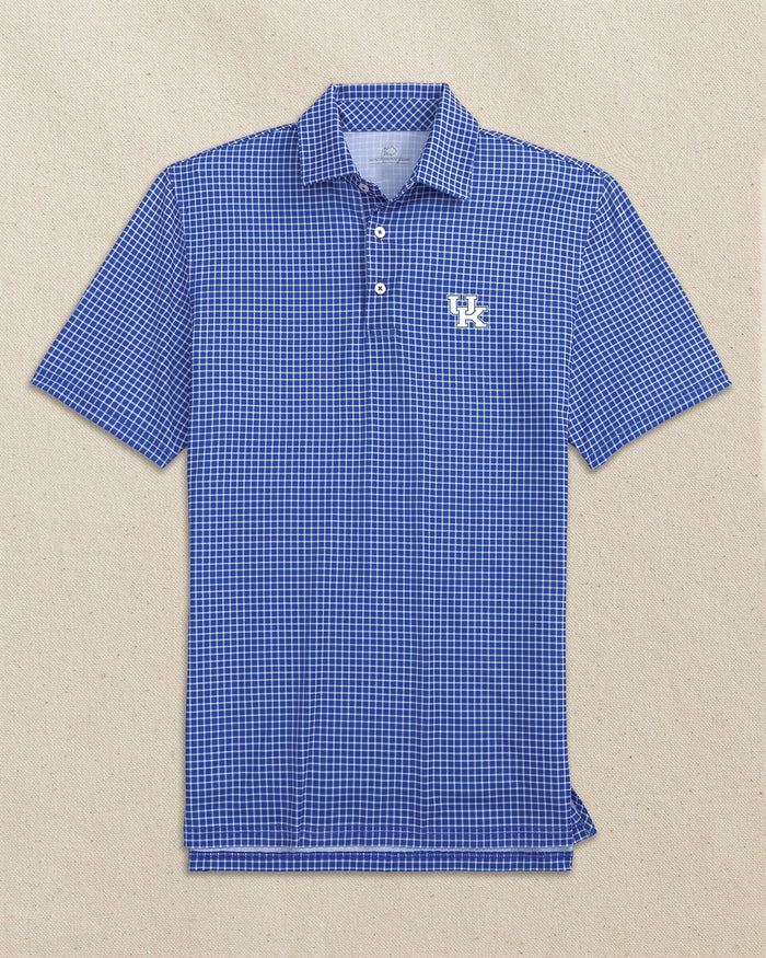 Kentucky Wildcats Driver Dunes Edge Plaid Polo C_Polo Shirts Southern Tide